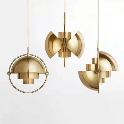 Modern Nordic Sculptural Pendant Light | Elegant Metal Hanging Lamp