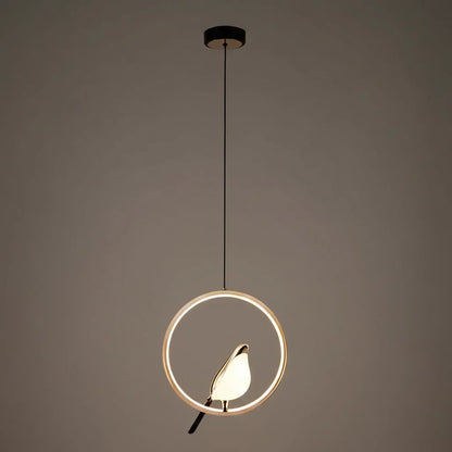 Magpie Pendant Light – Nordic-Inspired LED Bird Design