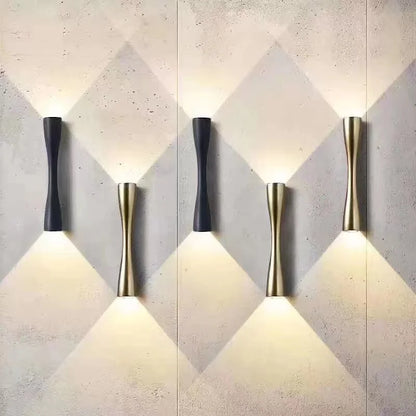 Modern Gold Wall Light | Nordic Up & Down Waterproof Wall Lamp