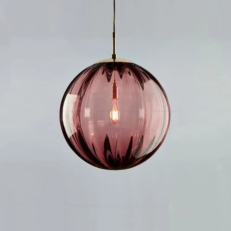 Nordic Modern Glass Ball Pendant Light – Elegant Illumination for Any Space
