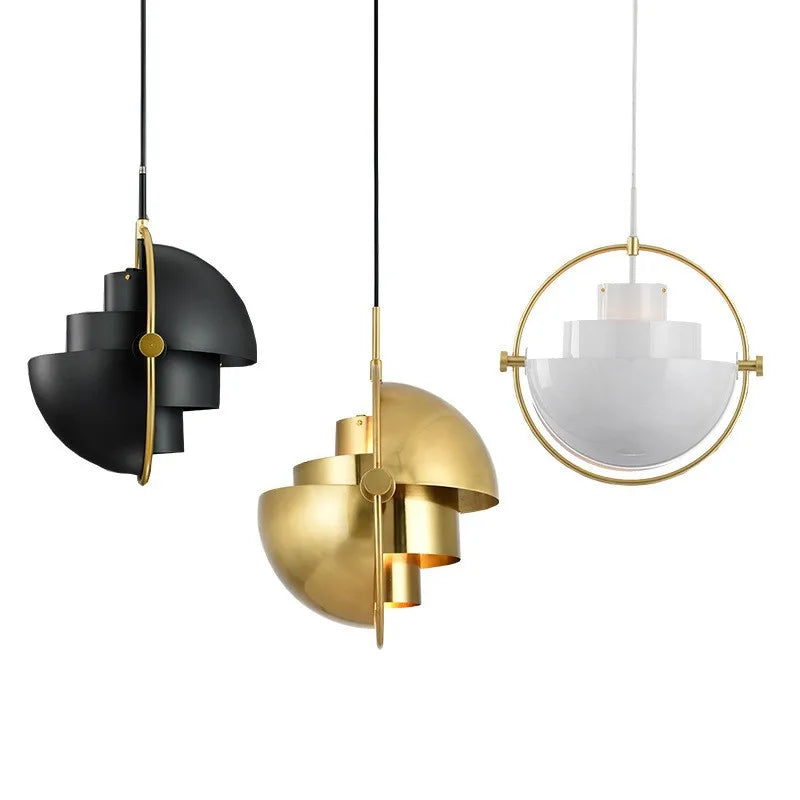 Modern Nordic Sculptural Pendant Light | Elegant Metal Hanging Lamp