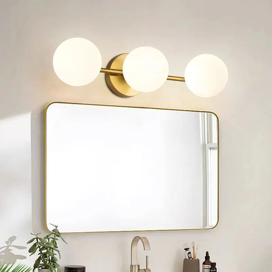 Modern Nordic Triple Globe Glass Ball Wall Light