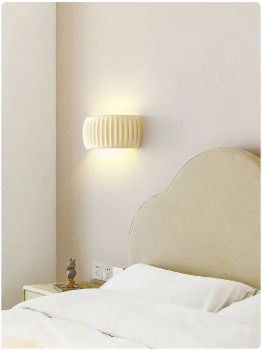 French Resin Wall Lamp | Textured Modern Wall Sconce