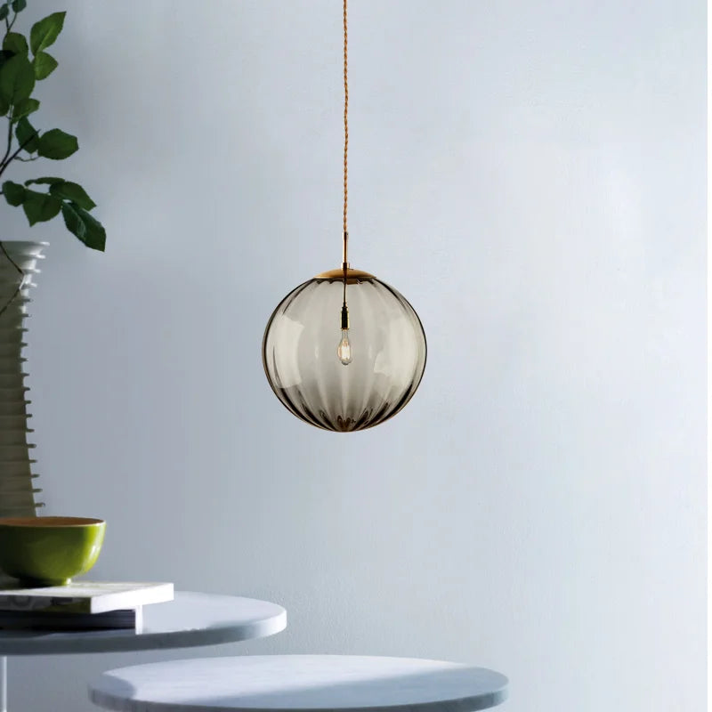 Nordic Modern Glass Ball Pendant Light – Elegant Illumination for Any Space