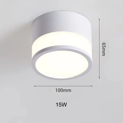 Modern Nordic Surface-Mounted LED Downlight – 9W/15W Ceiling Light