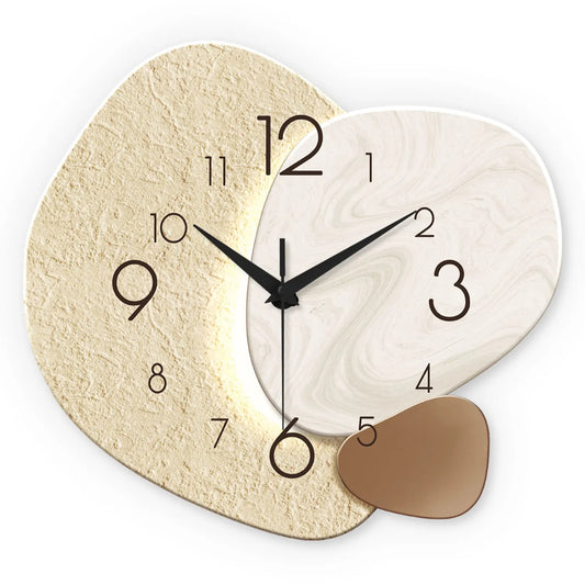 TempoStone Modern Minimalist Wall Clock – Silent Quartz Movement