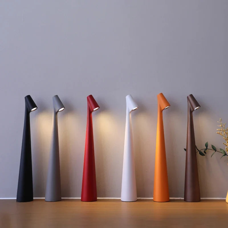 Glowora LED Table Lamp – Rechargeable Touch-Dimmable Light