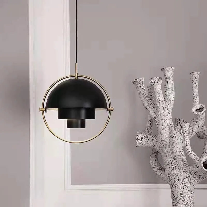 Modern Nordic Sculptural Pendant Light | Elegant Metal Hanging Lamp