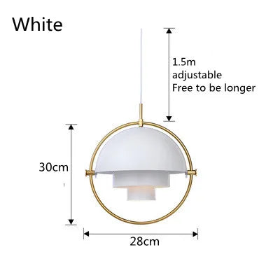 Modern Nordic Sculptural Pendant Light | Elegant Metal Hanging Lamp