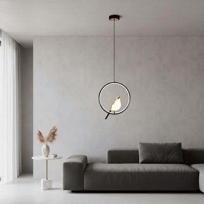 Magpie Pendant Light – Nordic-Inspired LED Bird Design