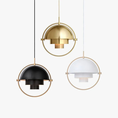 Modern Nordic Sculptural Pendant Light | Elegant Metal Hanging Lamp