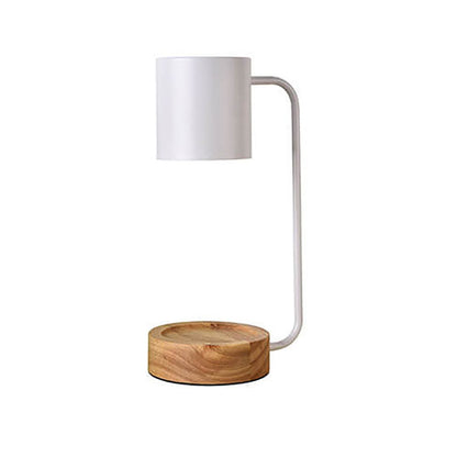 Minimalist Japanese Table Lamp – Elegant Wood & Metal Design