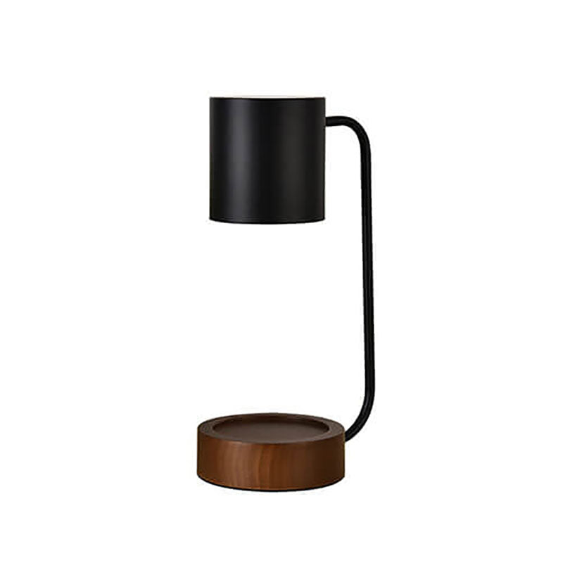 Minimalist Japanese Table Lamp – Elegant Wood & Metal Design
