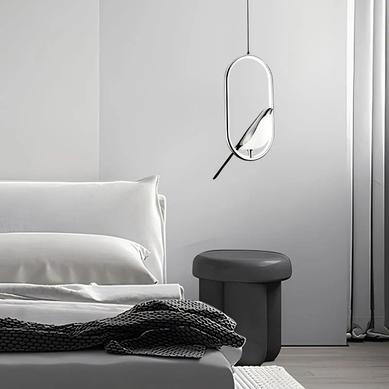Magpie Pendant Light – Nordic-Inspired LED Bird Design