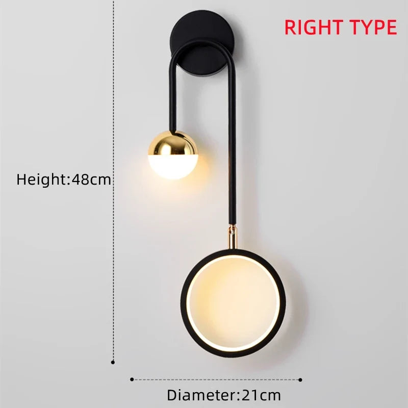 Orbis Wall Light – Modern Nordic LED Lighting Design