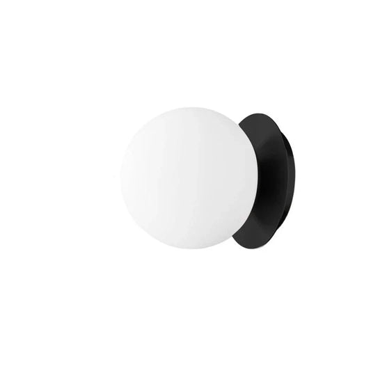 Nordic Globe Glass Wall Sconce | Minimalist Modern Lighting for Bathroom & Bedroom