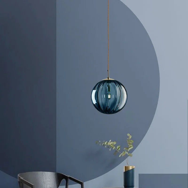 Nordic Modern Glass Ball Pendant Light – Elegant Illumination for Any Space