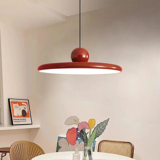 Nordic Flying Saucer Pendant Light | Modern LED Cream-Style Ceiling Lamp