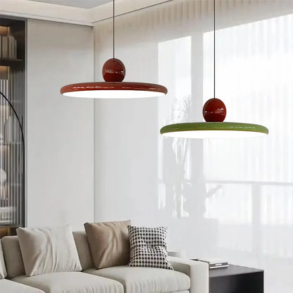 Nordic Flying Saucer Pendant Light | Modern LED Cream-Style Ceiling Lamp
