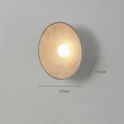 Handcrafted Rustic Wood Wall Sconce with LED Lighting