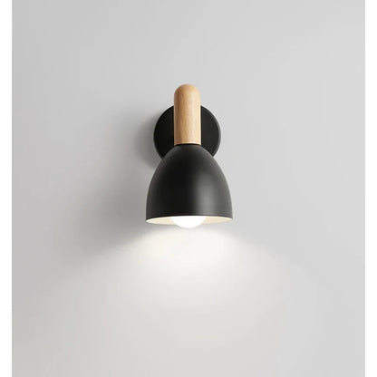 Nordic Wooden Wall Lamp | Adjustable Bedside Reading Light