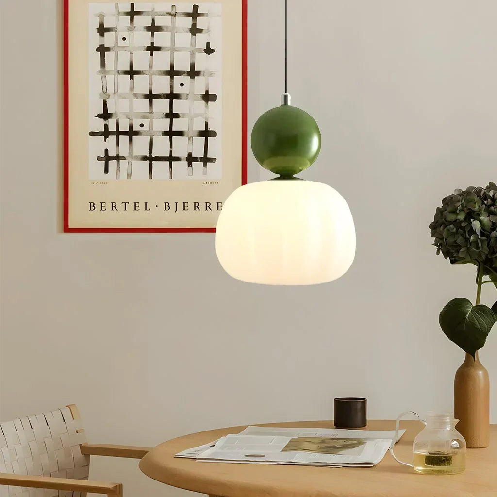 Nordic Pumpkin Pendant Light – Modern LED Ceiling Lamp for Stylish Interiors