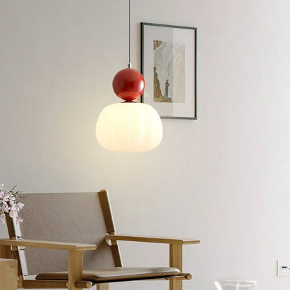Nordic Pumpkin Pendant Light – Modern LED Ceiling Lamp for Stylish Interiors