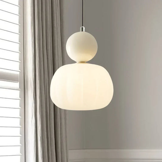 Nordic Pumpkin Pendant Light – Modern LED Ceiling Lamp for Stylish Interiors