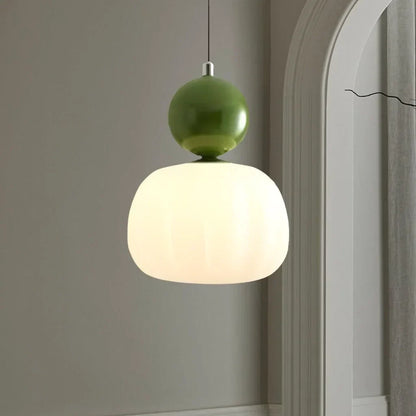 Nordic Pumpkin Pendant Light – Modern LED Ceiling Lamp for Stylish Interiors