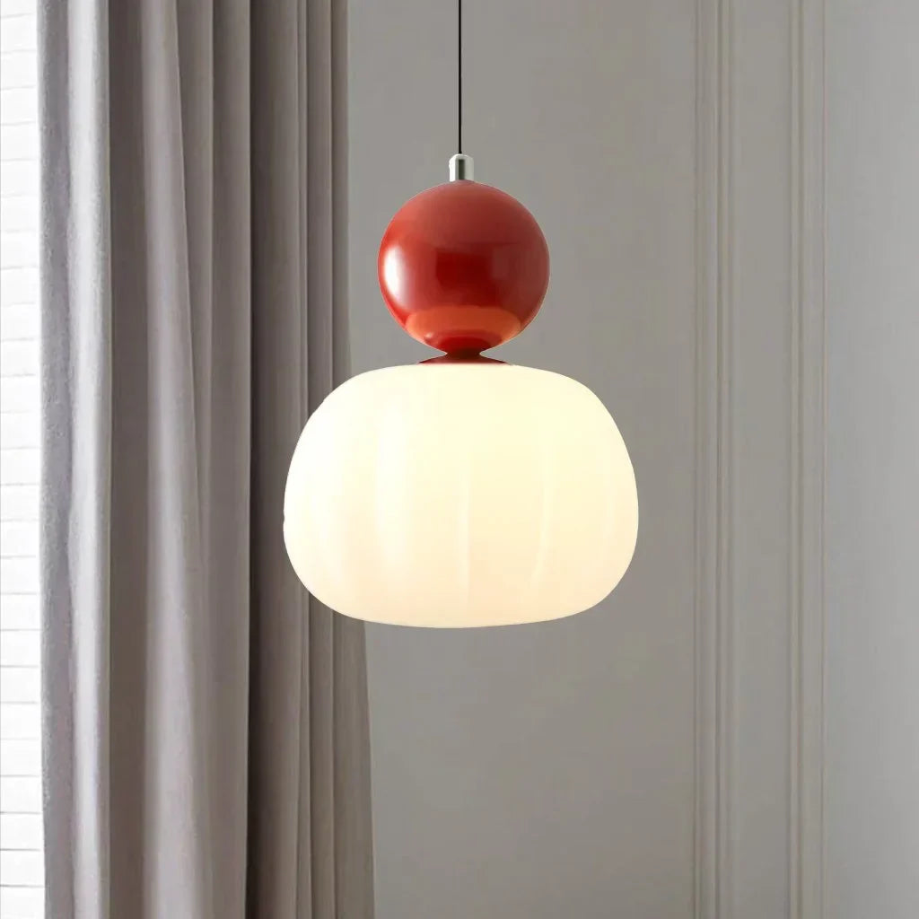 Nordic Pumpkin Pendant Light – Modern LED Ceiling Lamp for Stylish Interiors
