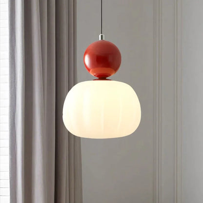 Nordic Pumpkin Pendant Light – Modern LED Ceiling Lamp for Stylish Interiors