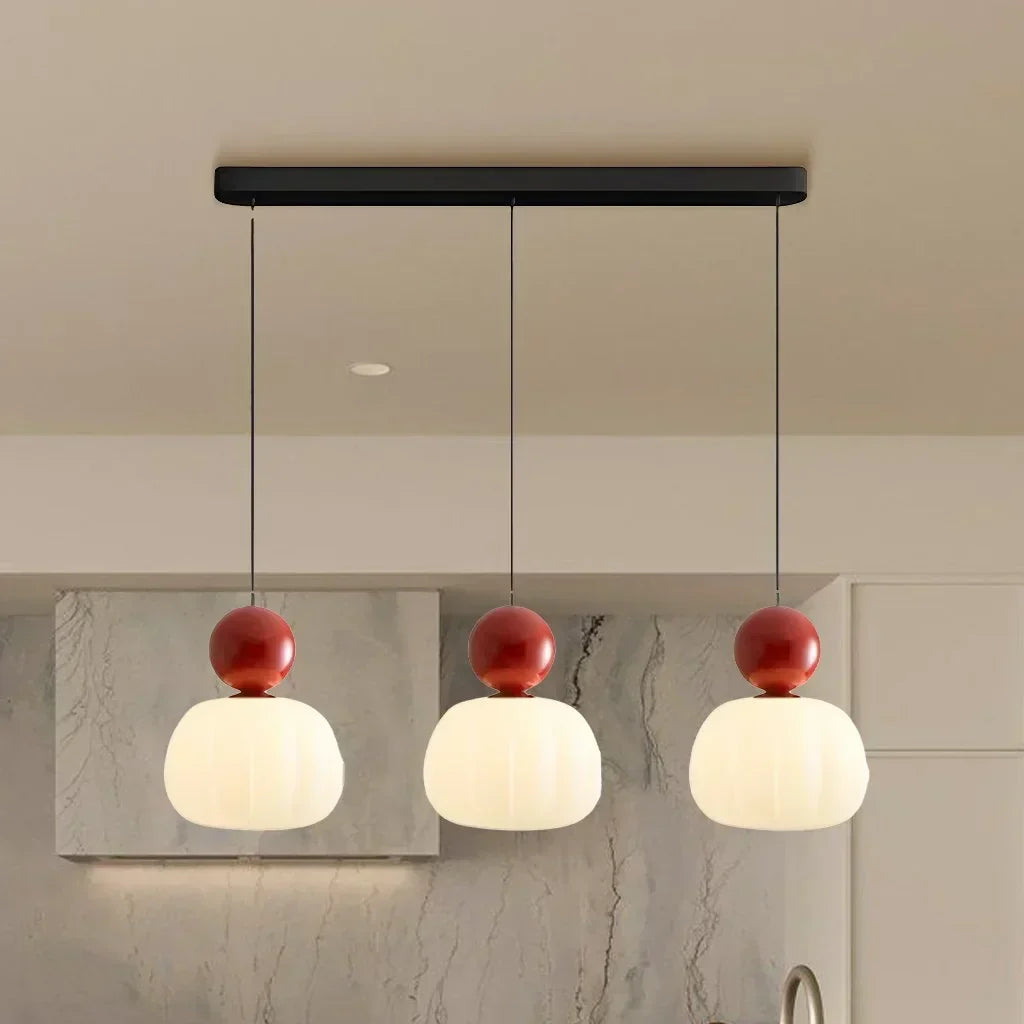 Nordic Pumpkin Pendant Light – Modern LED Ceiling Lamp for Stylish Interiors