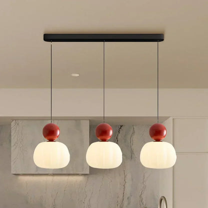 Nordic Pumpkin Pendant Light – Modern LED Ceiling Lamp for Stylish Interiors