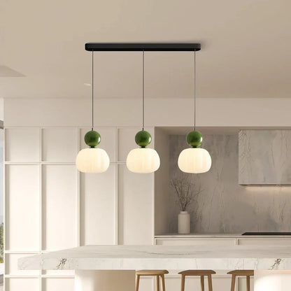 Nordic Pumpkin Pendant Light – Modern LED Ceiling Lamp for Stylish Interiors