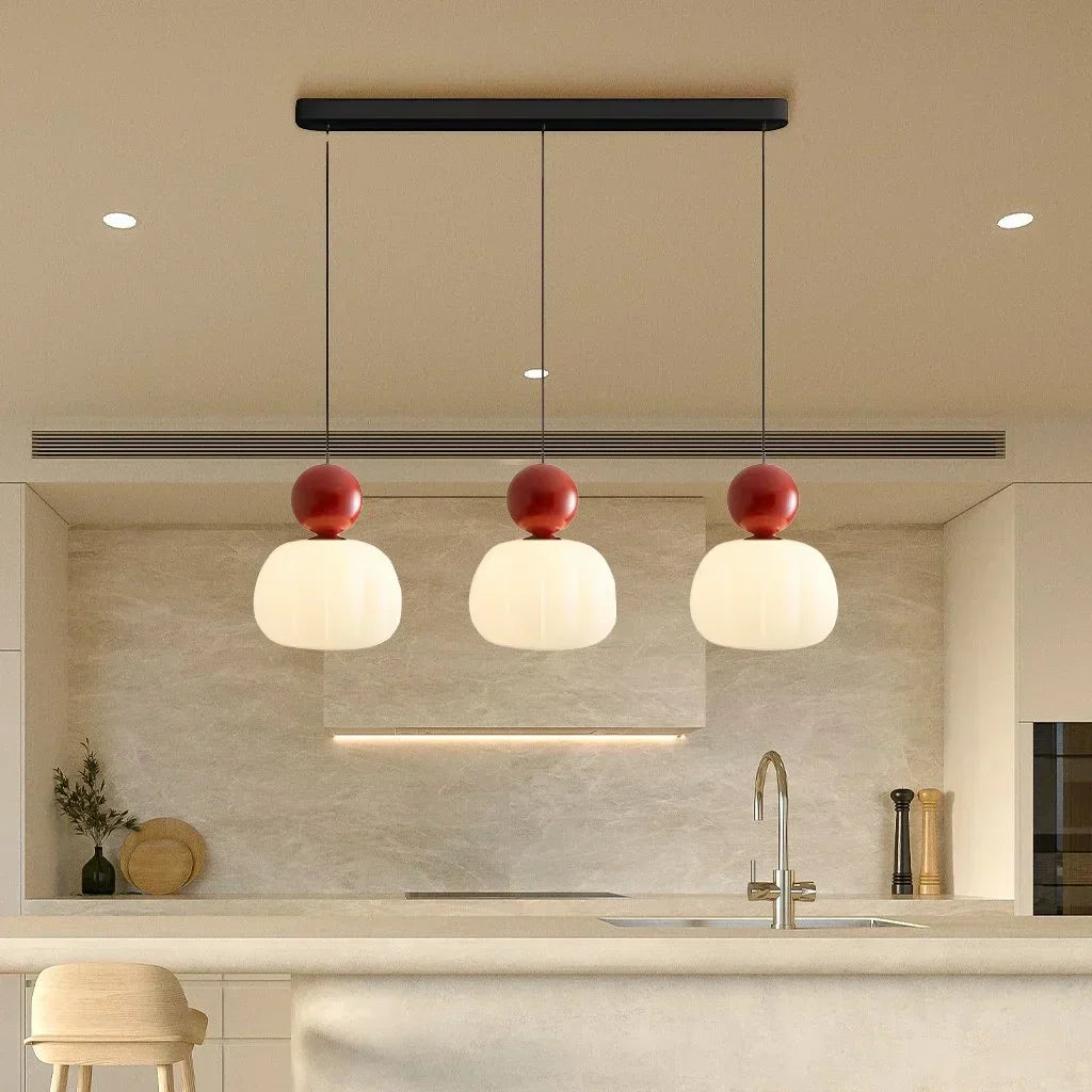 Nordic Pumpkin Pendant Light – Modern LED Ceiling Lamp for Stylish Interiors
