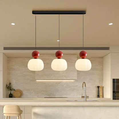 Nordic Pumpkin Pendant Light – Modern LED Ceiling Lamp for Stylish Interiors