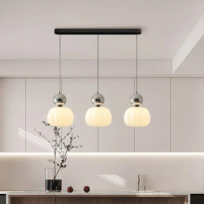 Nordic Pumpkin Pendant Light – Modern LED Ceiling Lamp for Stylish Interiors