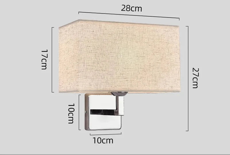 Wall Lamp with Reading Light | E27 Bedside Wall Sconce for Cozy Bedroom Lighting