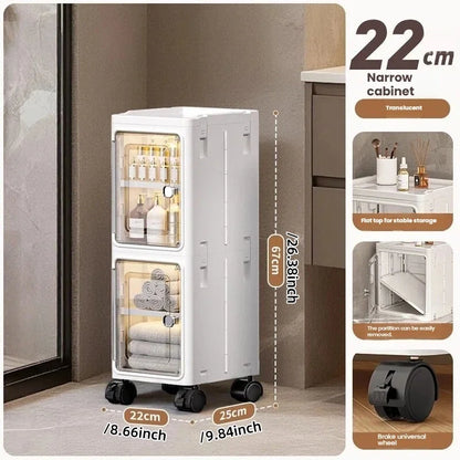 Multifunctional Foldable Dustproof Gap Storage Cabinet
