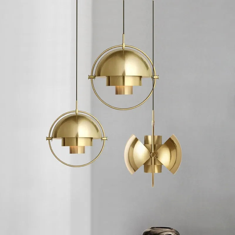 Modern Nordic Sculptural Pendant Light | Elegant Metal Hanging Lamp