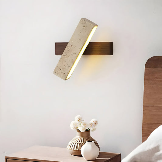 Modern Minimalist Travertine Wall Light