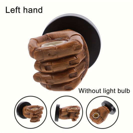 Industrial Hand-Shaped Wall Lamp | Resin E26 Wall Sconce