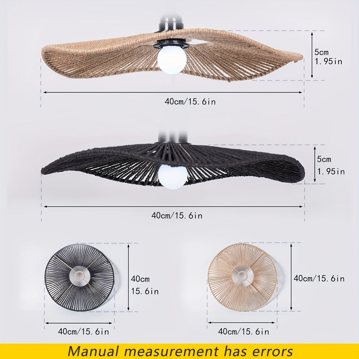 Handwoven Paper Rope Ceiling Light Shade – Natural Artistic Pendant Design