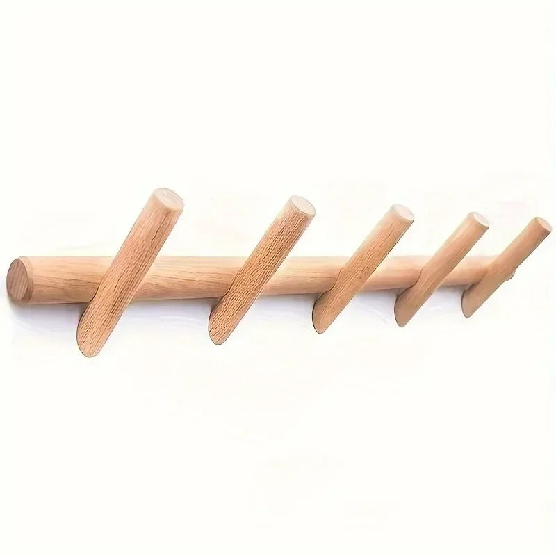 Maeve Solid Oak Wall Rack | Stylish Storage Organiser