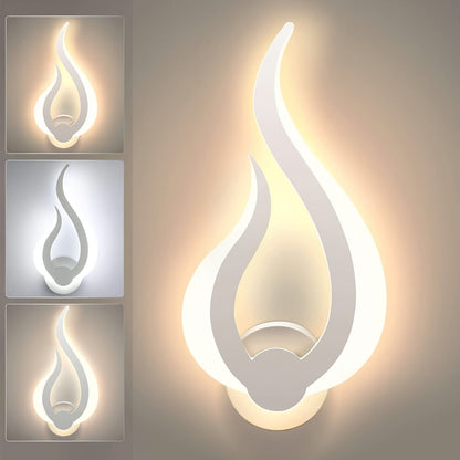 Modern Flame LED Wall Sconce – 10W Warm White Accent Light