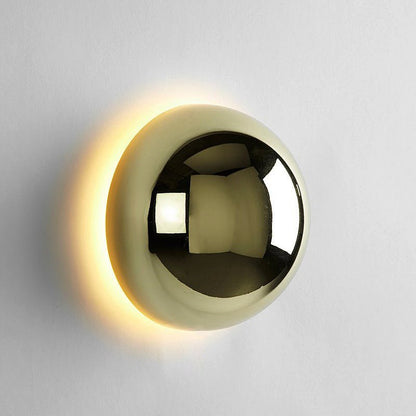 Bauhaus Eclipse Wall Lamp | Elegant Gold-Finish Modern Art Lighting