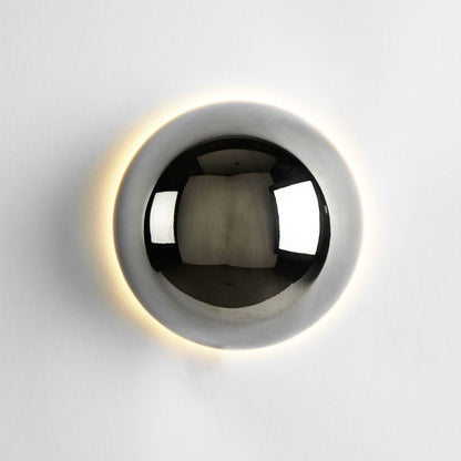 Bauhaus Eclipse Wall Lamp | Elegant Gold-Finish Modern Art Lighting