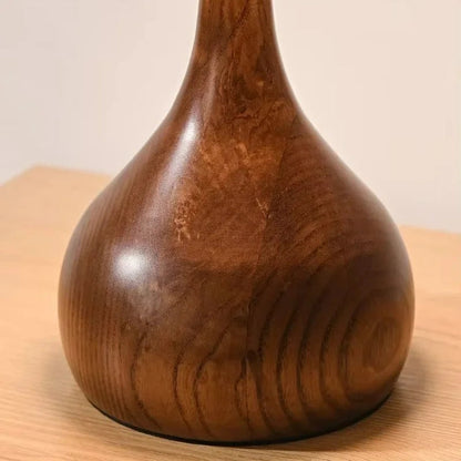 Andi Glass Table Lamp | Elegant Modern Brass & Wood Accent Light