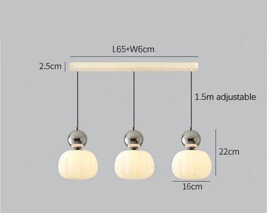 Nordic Pumpkin Pendant Light – Modern LED Ceiling Lamp for Stylish Interiors